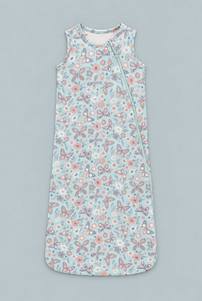 1.5 Tog Sleep Sack - Butterfly Aqua