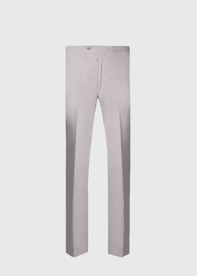 Linen & Silk Dress Trouser - Grey