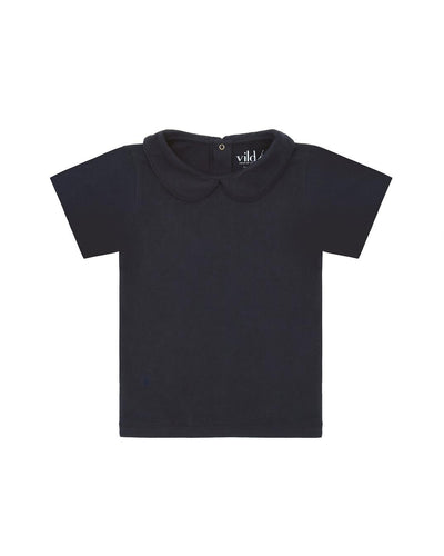 SS Organic Cotton Collared Shirt - Nocturnal Navy
