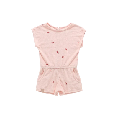 Terry Romper - Pink - Romper