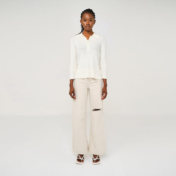 Rib Polo - White Swan