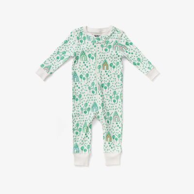 Zip Sleeper - Gingerbread Emerald