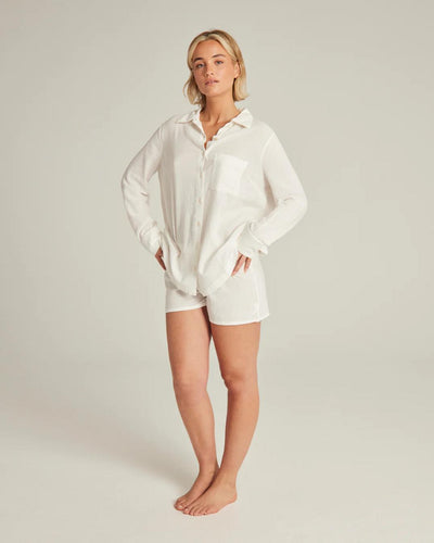The Midi Shirt - Cotton White - Shirt