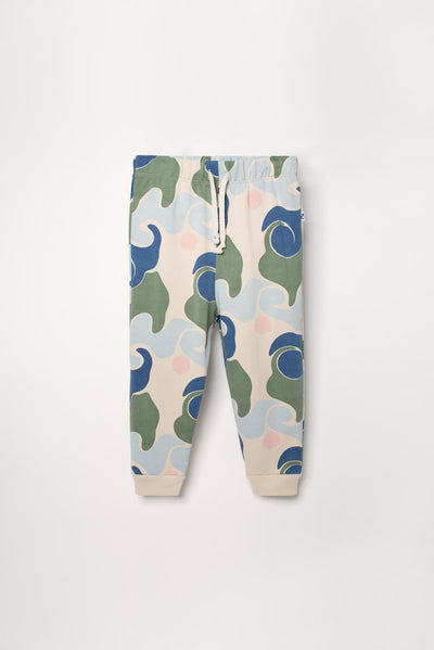 Organic Pima Cotton Kids Sweatpants - Wave