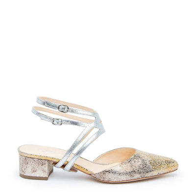 Broken Mirror Slide + Silver Lozen Strap - silver
