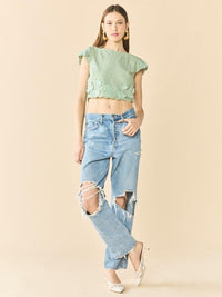 Raquel Top - Minty Green