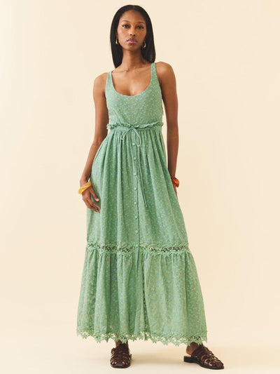 Valeria Dress - Bermuda Green