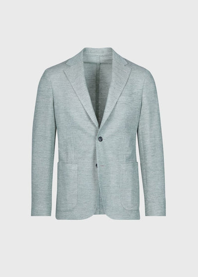 Garment Dyed Basket Weave Jacket - Mint