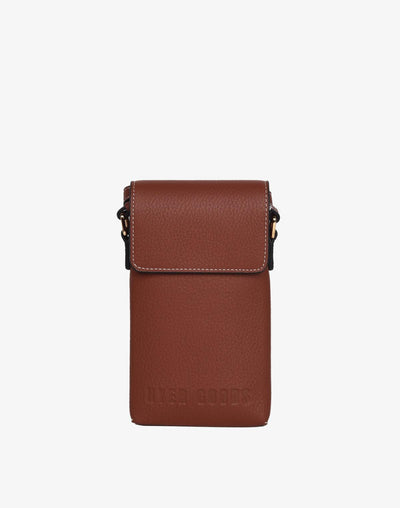 Adult Luxe Phone Sling - Saddle Brown - One Size - Bag