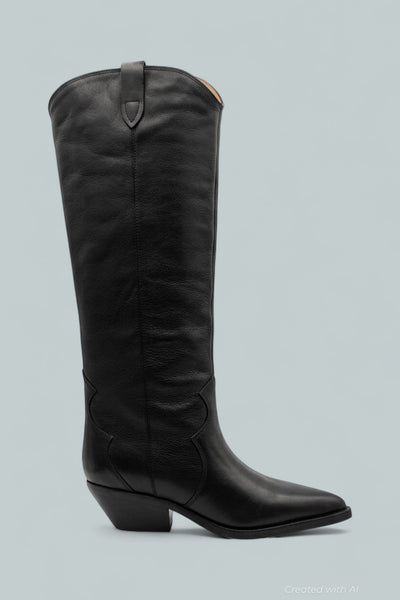 Ander Women’s Boots - Black 001 Leather - 8 - Boots