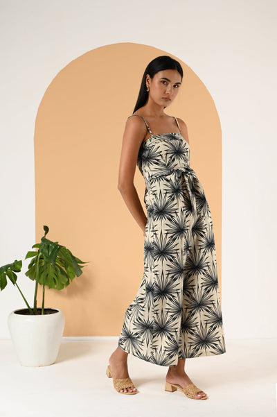 Anna Jumpsuit - Natural Palm - Jumpsuit