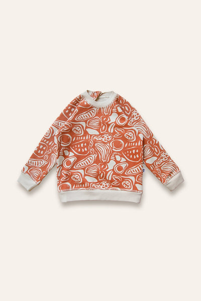 Organic Pima Cotton Kids Sweatshirt - Harvest - Crewneck Sweatshirt