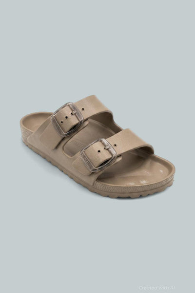 Arizona EVA Big Buckle Sandals - Beige - 8 - Sandals