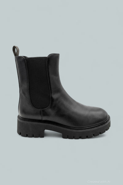 Asher Flat Bootie - Brown/Black - 9 - Bootie