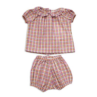 Clara Baby Set - Blossom Check