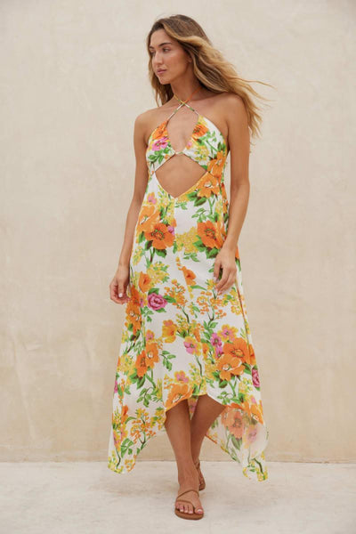 Astra Dress - Retro Floral - Dresses