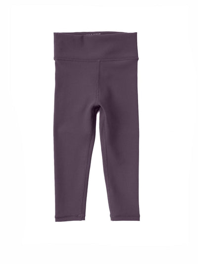 Athletic Ribbed Legging - Plum - Leggings
