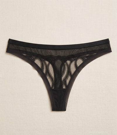 Authenticity Over Everything Thong - Black - FINAL SALE - XL - Underwear