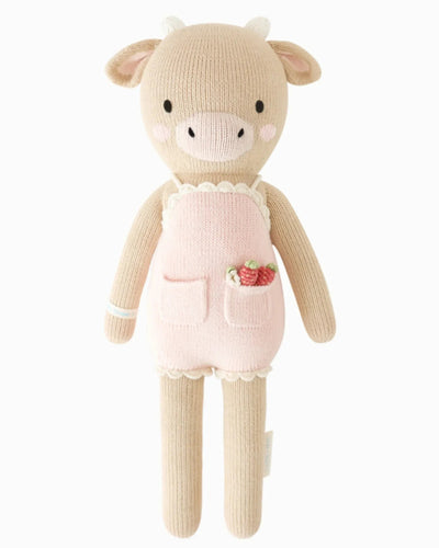Ava The Cow Powder Pink - One Size - ’Stuffed Animal - Baby Kids Adult’