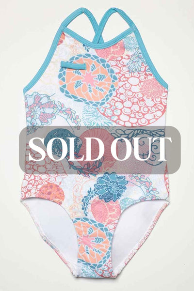 Ayla Full Piece Suit - Coral - One Piece Swim