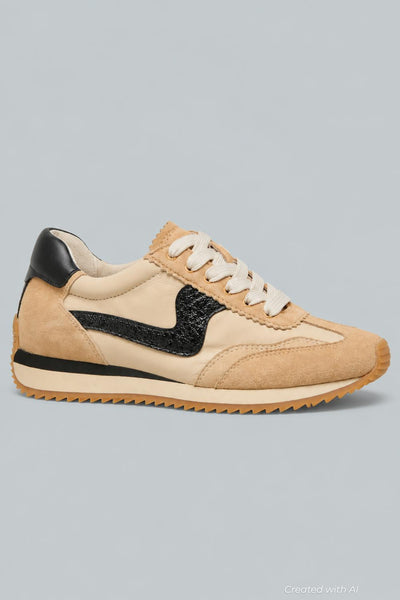 B.ntcd Lace Up Sneakers - Beige - 8.5 - Sneaker