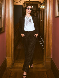 Willow Pant - Black Lurex