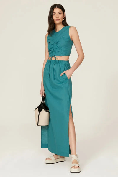Cinched Top - Teal