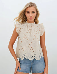 Willow Blouse - Cannoli Cream