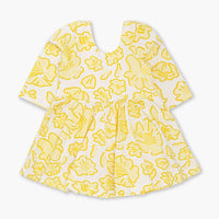 Long Sleeve Let's Dance Dress - Daffodil Delight