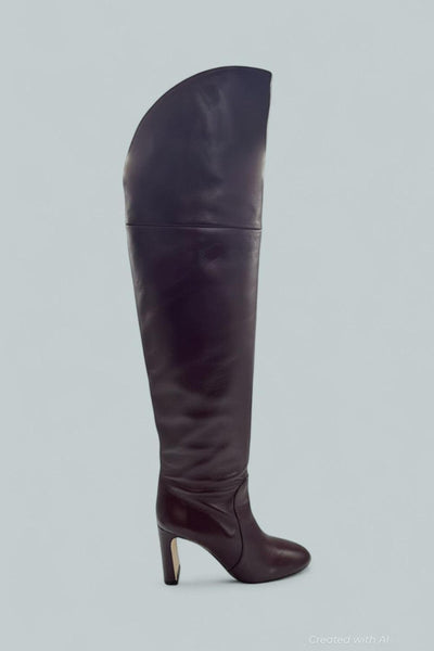 Babette Over The Knee Tubo Boots - Boysenberr - 7.5 - Boots