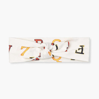 Baby Headband - Alphabet City on Neutral - 0-6m - Headband