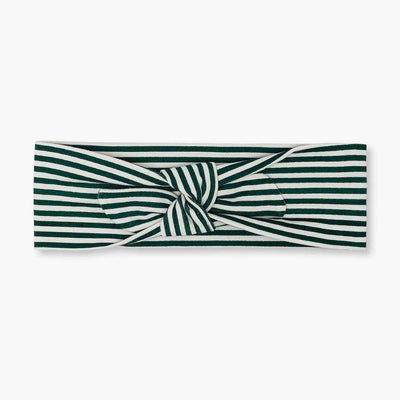 Baby Headband - Green Stripe - 0-6m - Headband