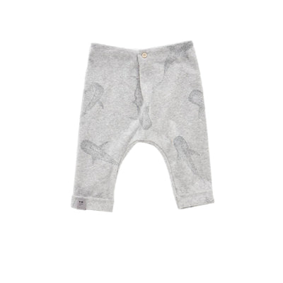 Baby Joggers with Front Pleat - Heather Grey - Joggers