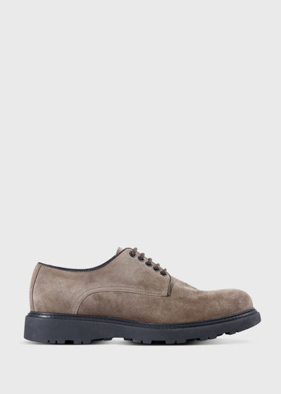 Baylor Suede Lace Up Derby - Taupe - Derby