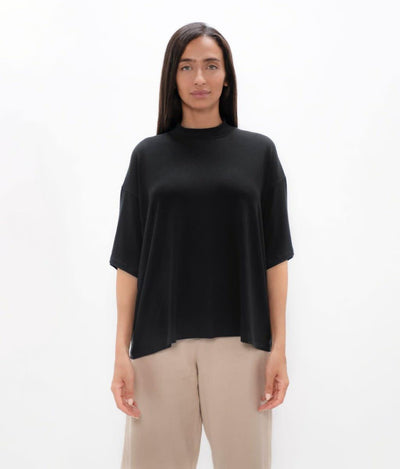 Beirut Boxy Tee - Black - XS - T-shirt