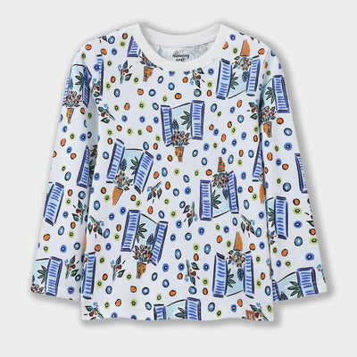 Floral Windows Long Sleeve Tee