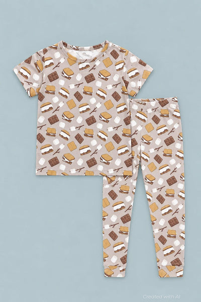 Big Kid Pajama Short Sleeve - S’mores - Pajamas