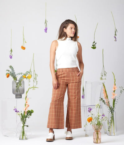 Billie Pant - Walnut Plaid - Pants