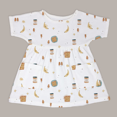 Boat Neck Dress - Peanut Butter