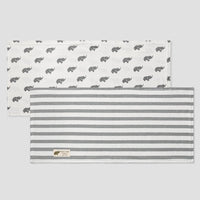 2 Pack Burp Bundle - Grey Elephant