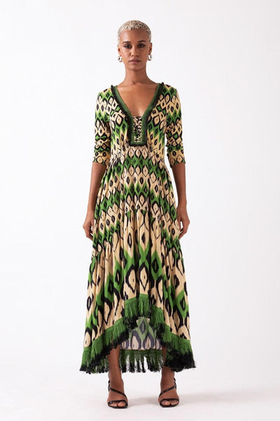 Kiara Midi Dress - Green
