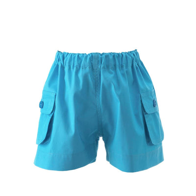 Blue Pocket Shorts - Shorts