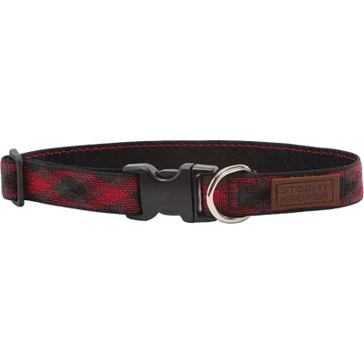 The Pet Collar - Red/black Plaid