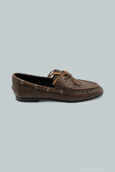Boat Shoe Loafer Flats - Coffee - US 8 / EU 38 - Loafers