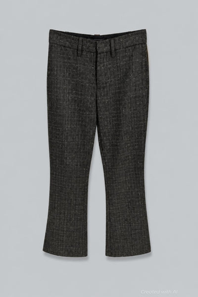 Bootcut Pants - Marrone/Nero (Brown/Black Prince Of Wales Check) - Pants