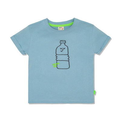 Bottle Kid T-Shirt - Slate Blue/bottle - FINAL SALE - T-shirt
