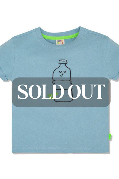 Bottle Kid T-Shirt - Slate Blue/bottle - FINAL SALE - T-shirt
