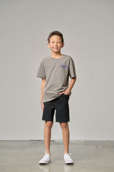 Boys Denim Short - Black Wash - Denim Short