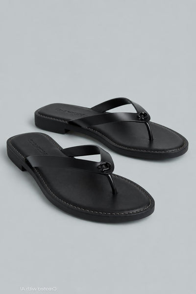 Brianna Flip Flop Women’s Shoes - Black - 9 - Flip Flop