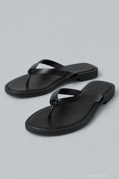 Brianna Flip Flop Women’s Shoes - Black - 9 - Flip Flop